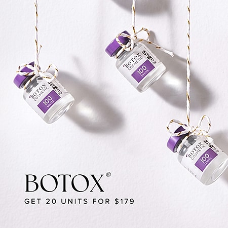 Botox vials promotion with pricing details
